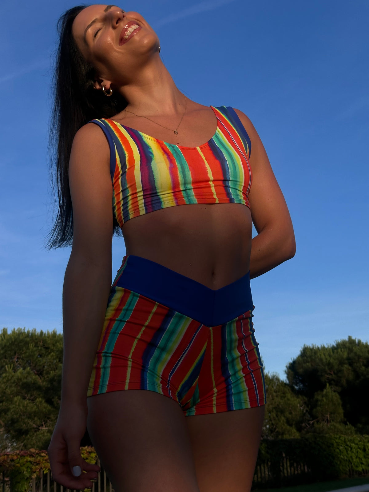 SHORT - BLUE STRIPE