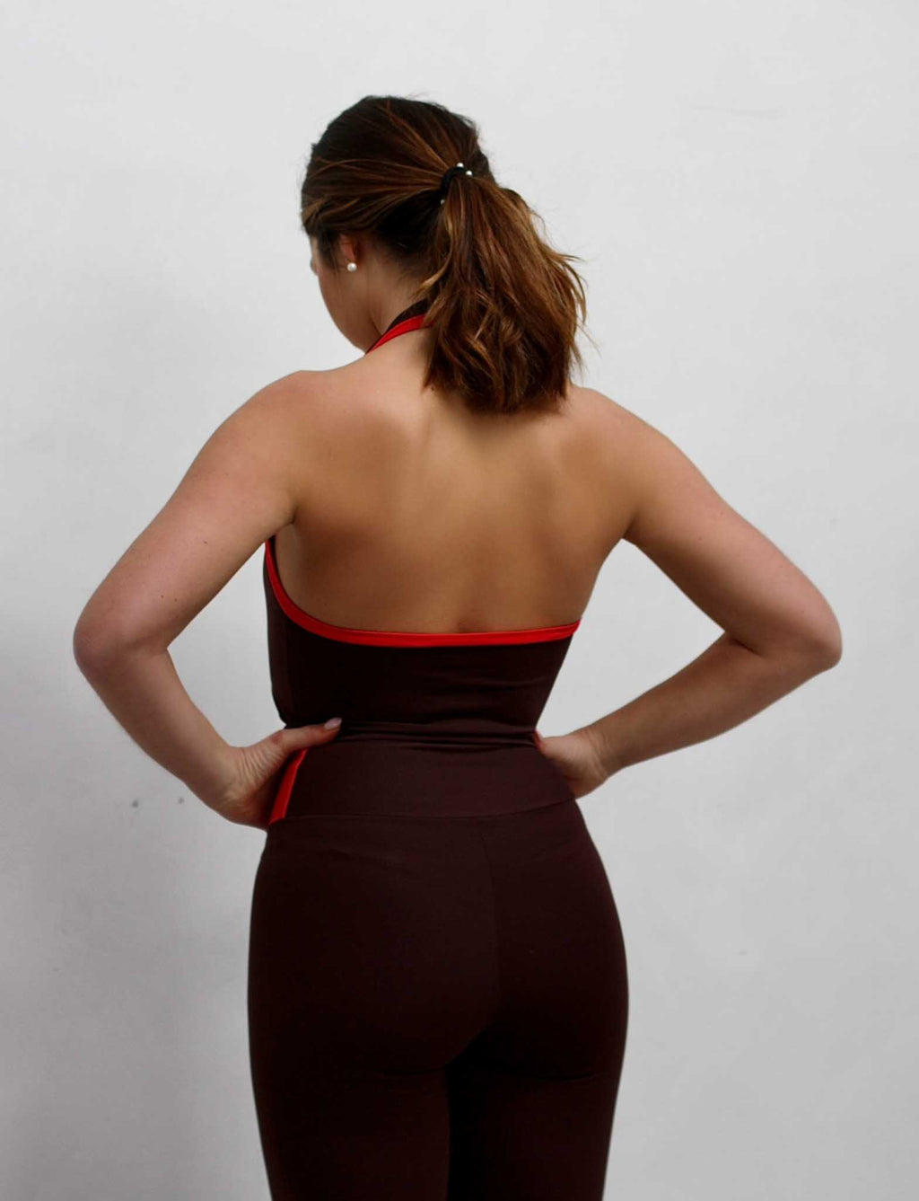 LEGGING BERTA - CHOCOLATE RED