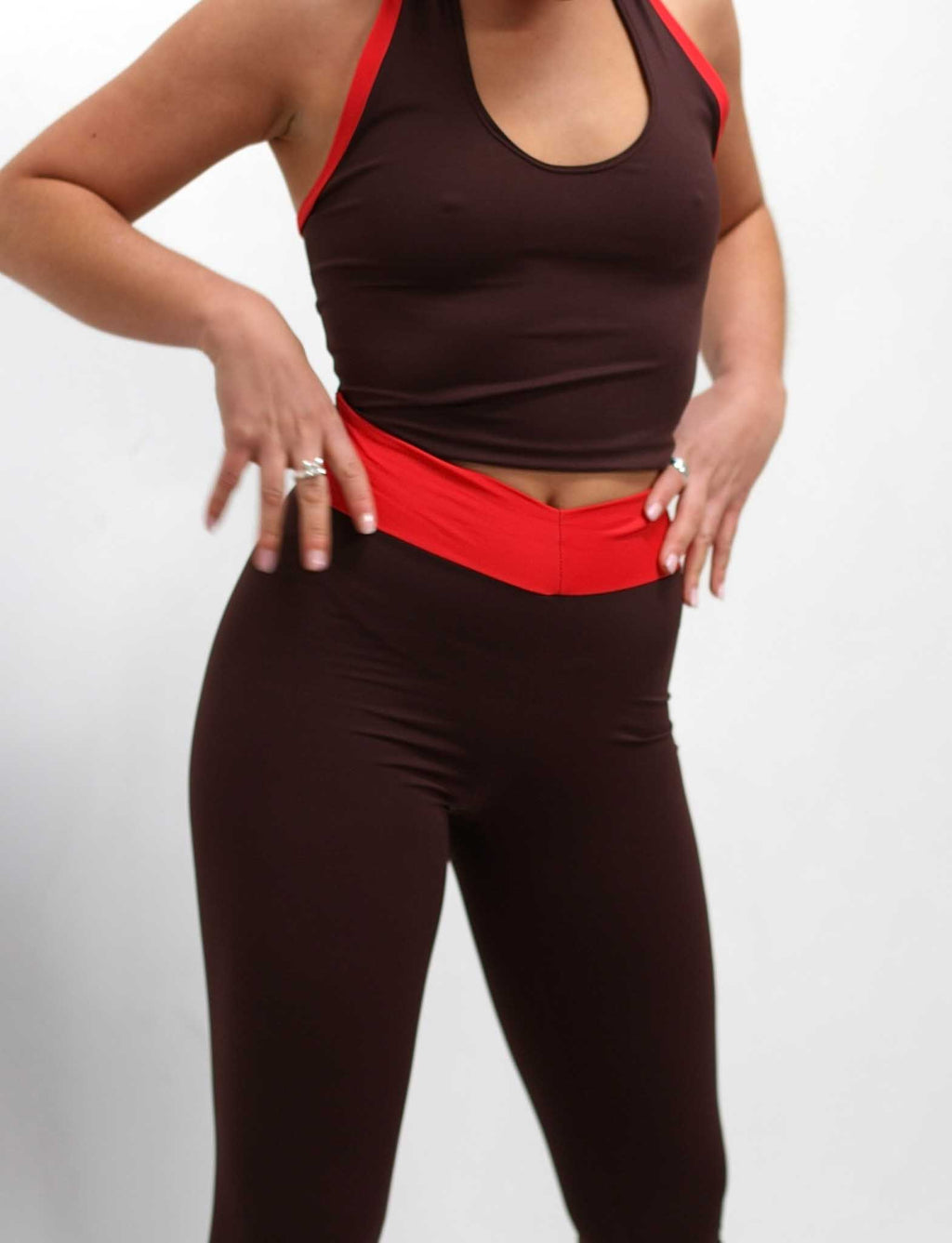 LEGGING BERTA - CHOCOLATE RED