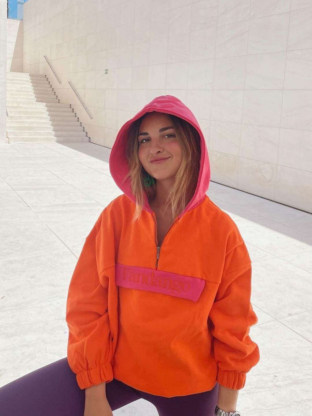 SUDADERA ADRI-ANNA - Mandarina