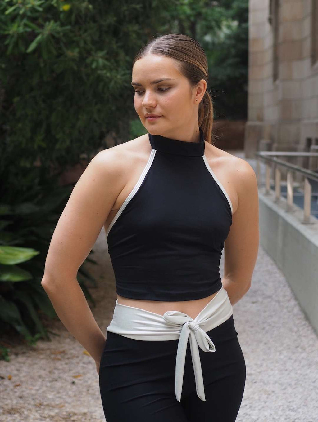 TOP NINA - SILVERBLACK