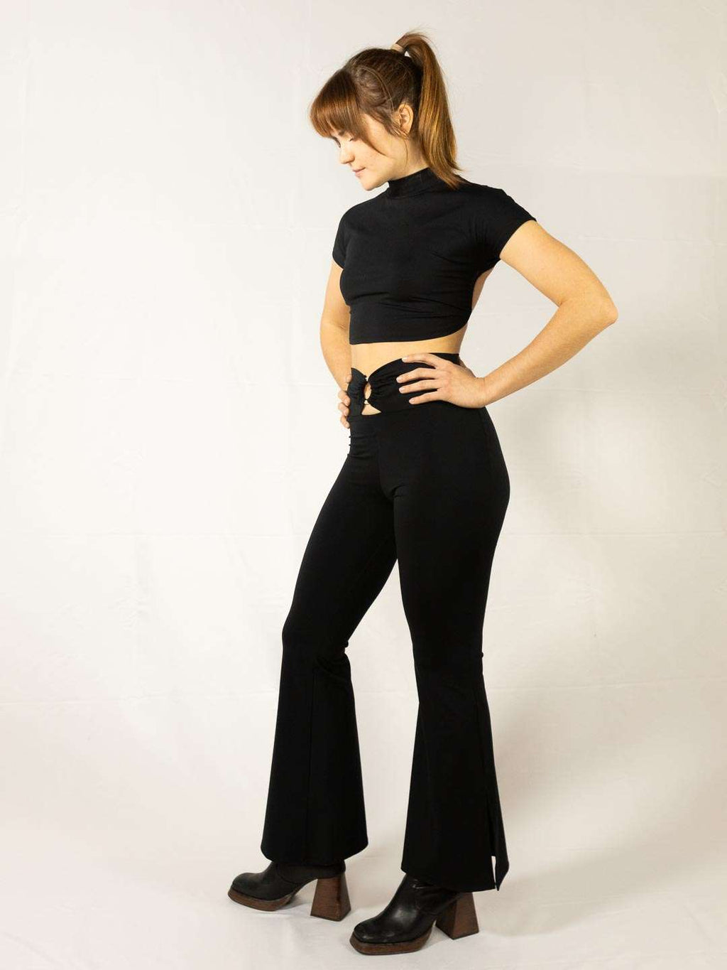 TOP CLAIR - Black