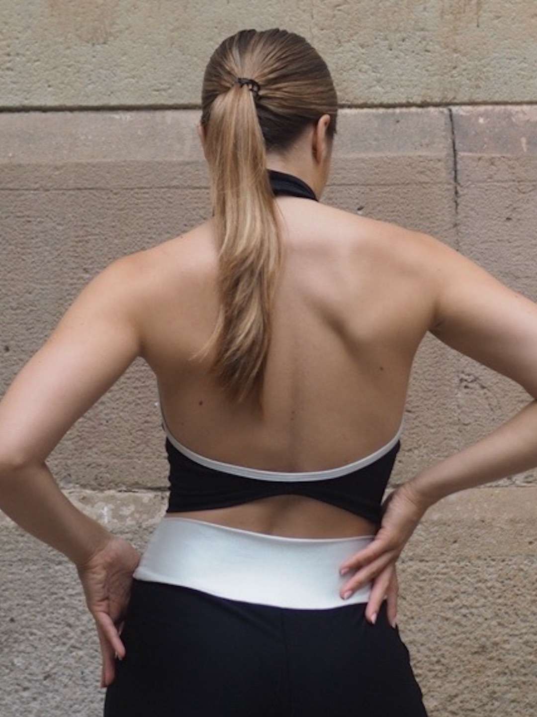 TOP NINA - SILVERBLACK